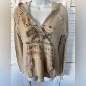 California Love Hoodie Distressed Size Small